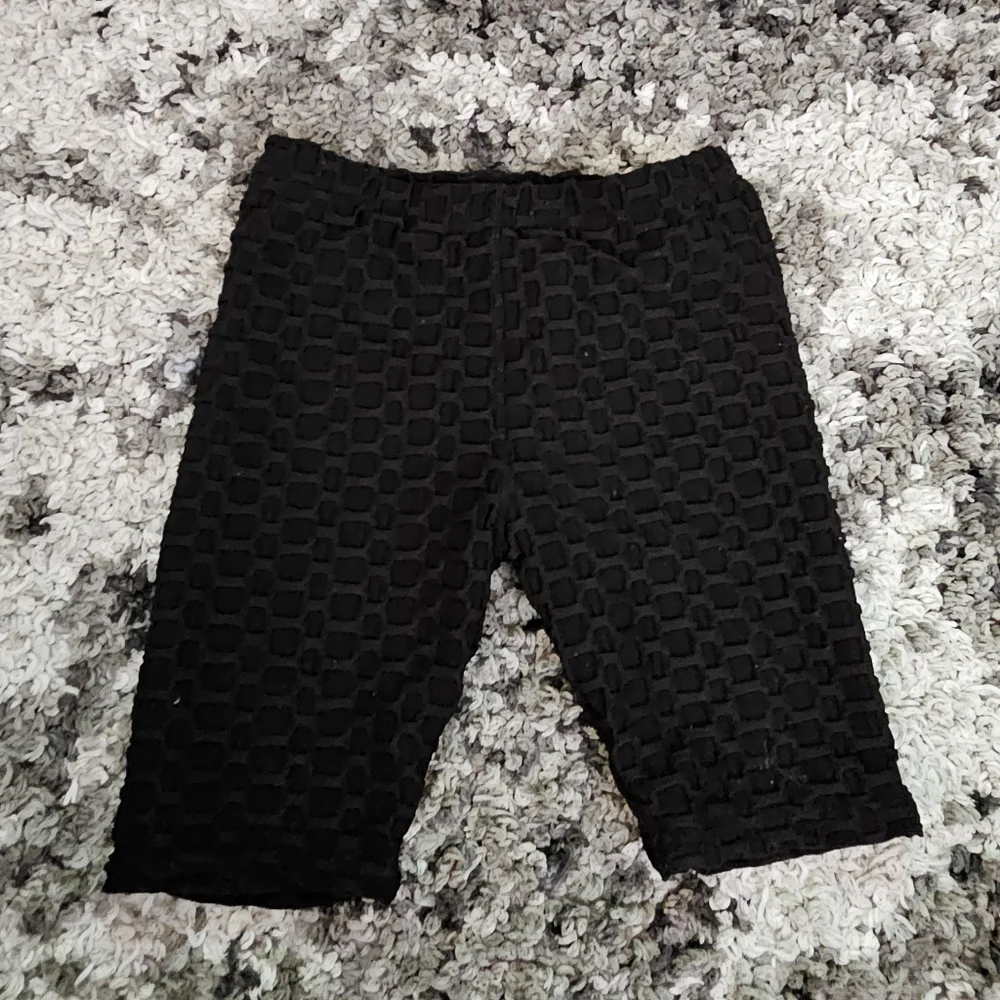 Girls Black Stretch Biker Shorts Size Medium 7/8